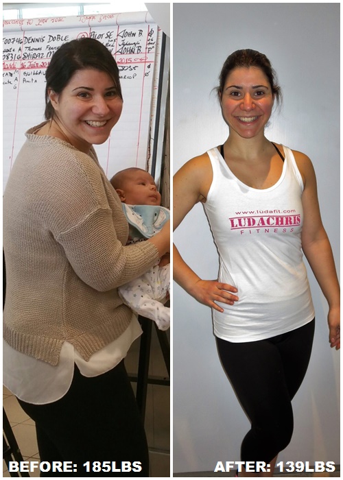 POSTPARTUM TRANSFORMATION OF THE MONTH FEATURING MY CLIENT ANITA