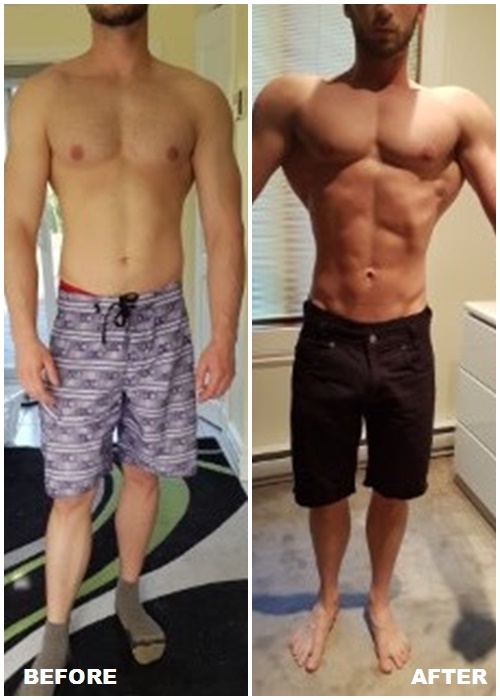TRANSFORMATION OF THE MONTH FEATURING MY ONLINE CLIENT JUSTIN